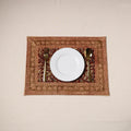 Red - natural dyed pedana kalamkari cotton table mat 04