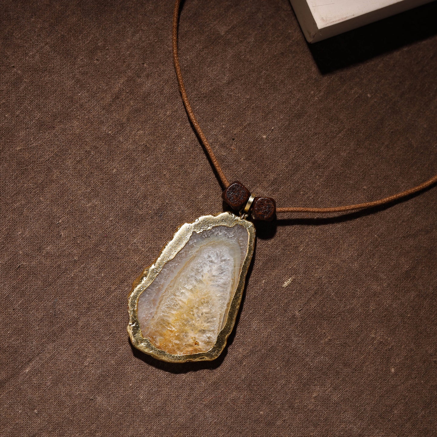 Handmade Natural Gemstone Bezel Pendent 43