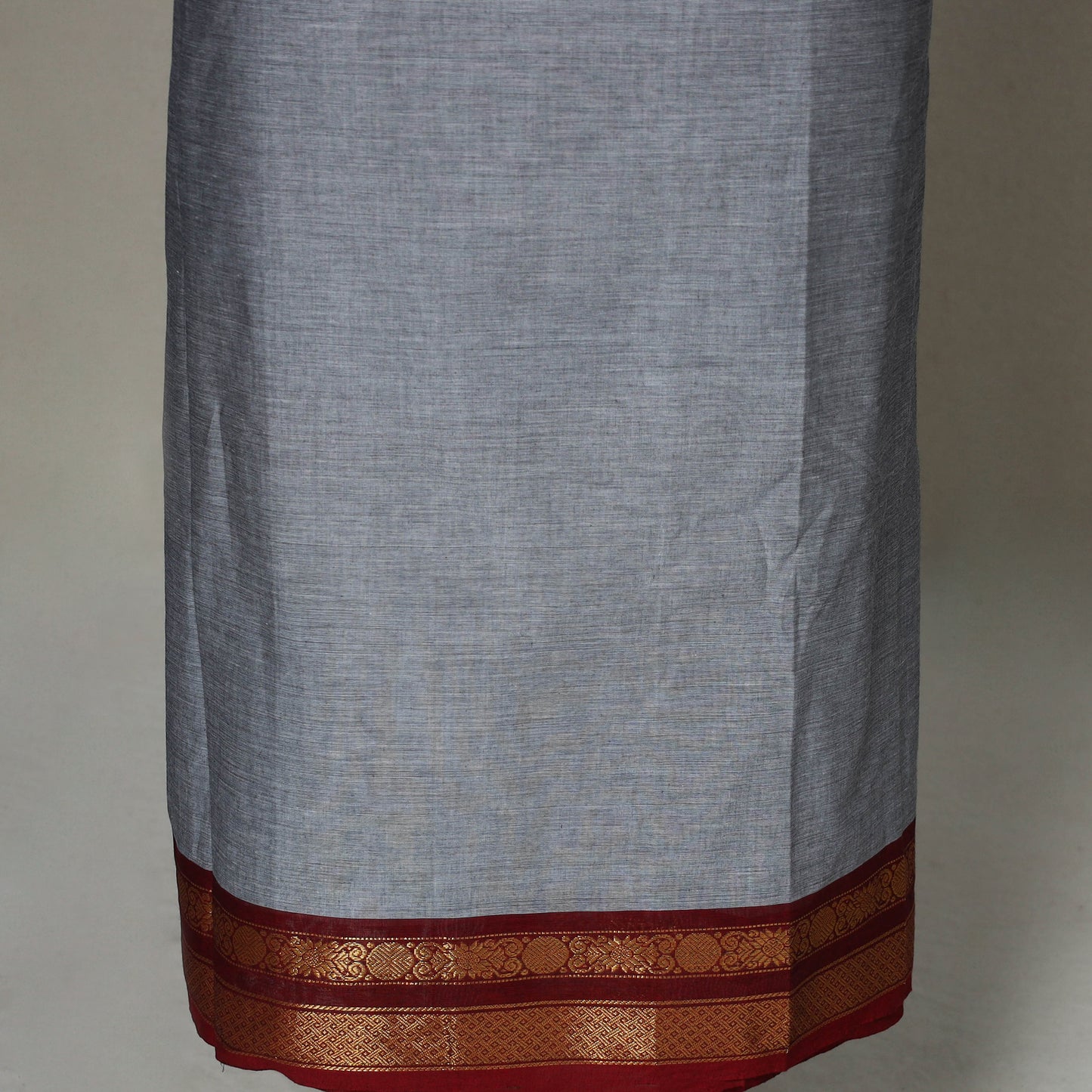 Grey - 2pc kandangi chettinad unstitched dress material
