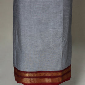 Grey - 2pc kandangi chettinad unstitched dress material