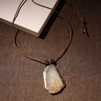 Handmade Natural Gemstone Bezel Pendent 43