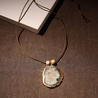 Handmade Natural Gemstone Bezel Pendent 44