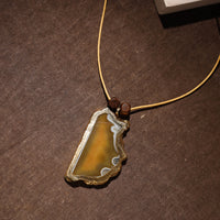 Handmade Natural Gemstone Bezel Pendent 30