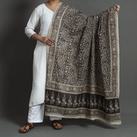 Original Pedana Kalamkari Block Printed Natural Dyed Cotton Dupatta