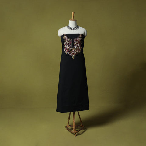 Hand Embroidered Cotton Kashida 2pc Unstitched Dress Material Kurta Set 40