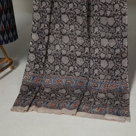 Black - 2pc unstitched cotton pochampally ikat dress