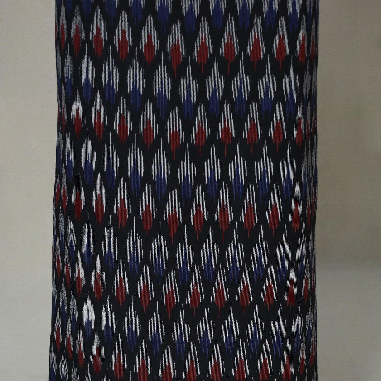 Black - 2pc unstitched cotton pochampally ikat dress