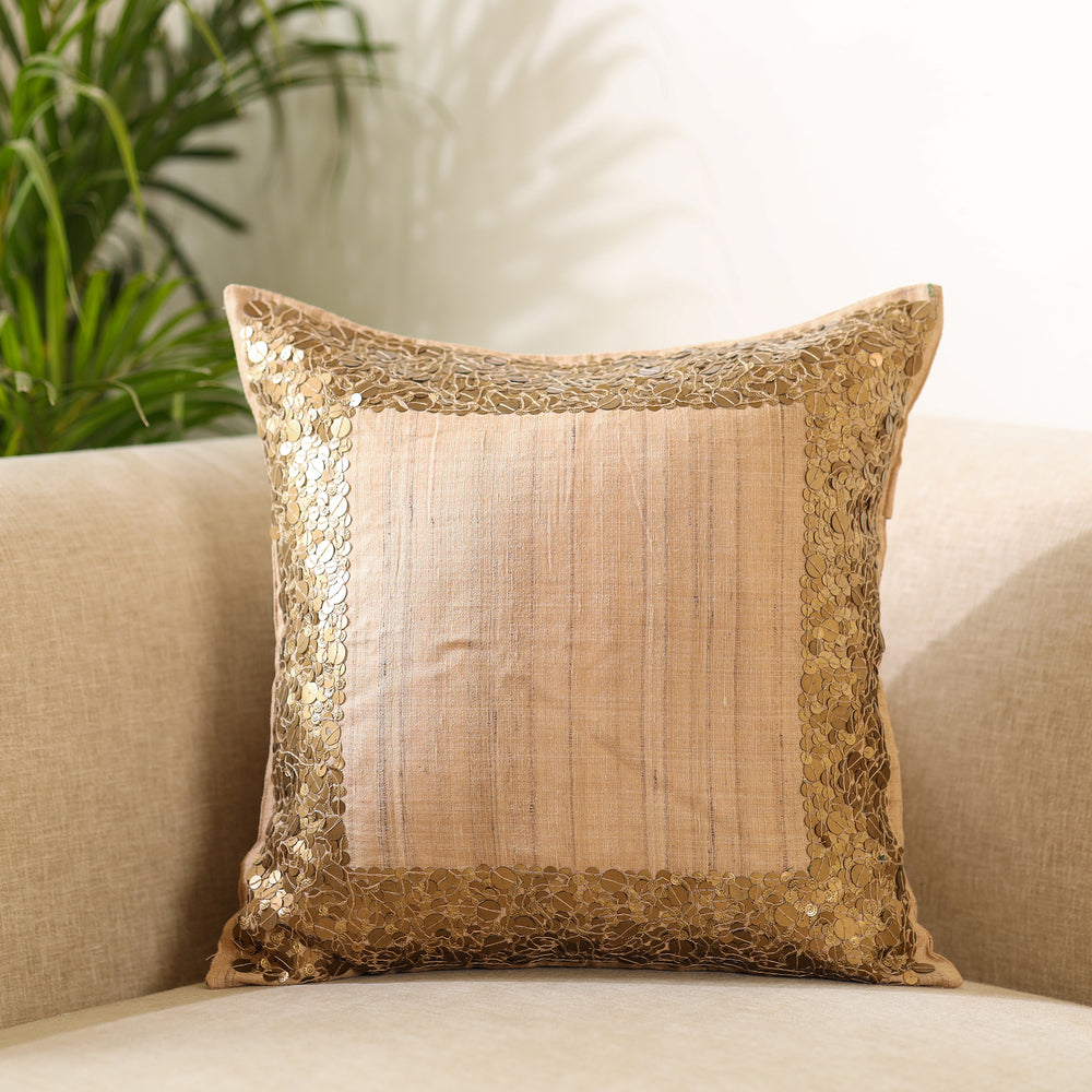 Aari Embroidery Cushion Cover