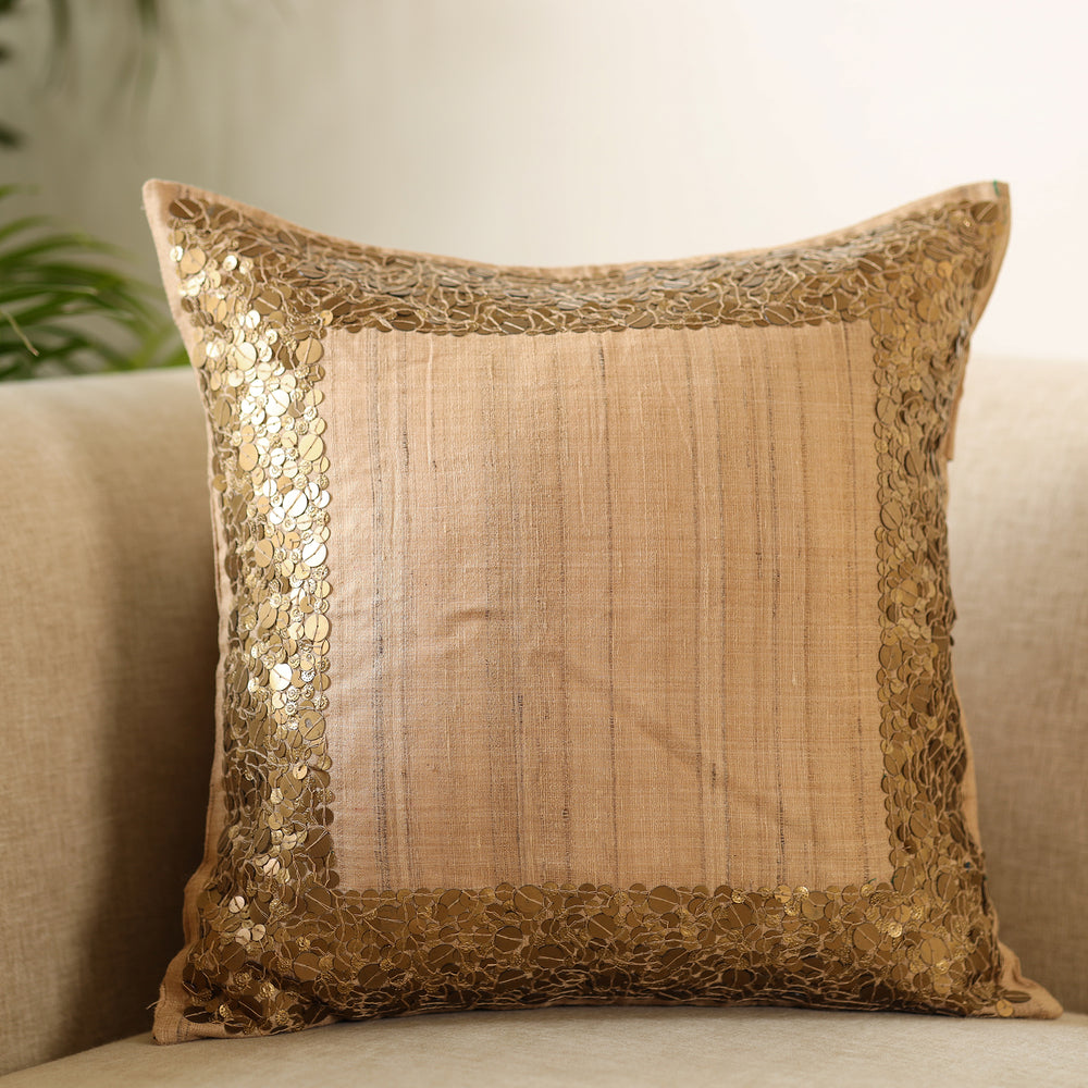 Aari Embroidery Cushion Cover