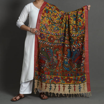 kalamkari handpainted dupatta