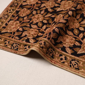 Black - natural dyed pedana kalamkari cotton table mat 13