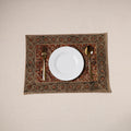Red - natural dyed pedana kalamkari cotton table mat 15