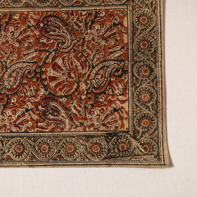 Red - natural dyed pedana kalamkari cotton table mat 15