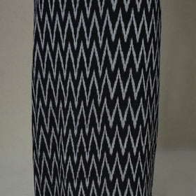 Black - 2pc unstitched cotton pochampally ikat dress