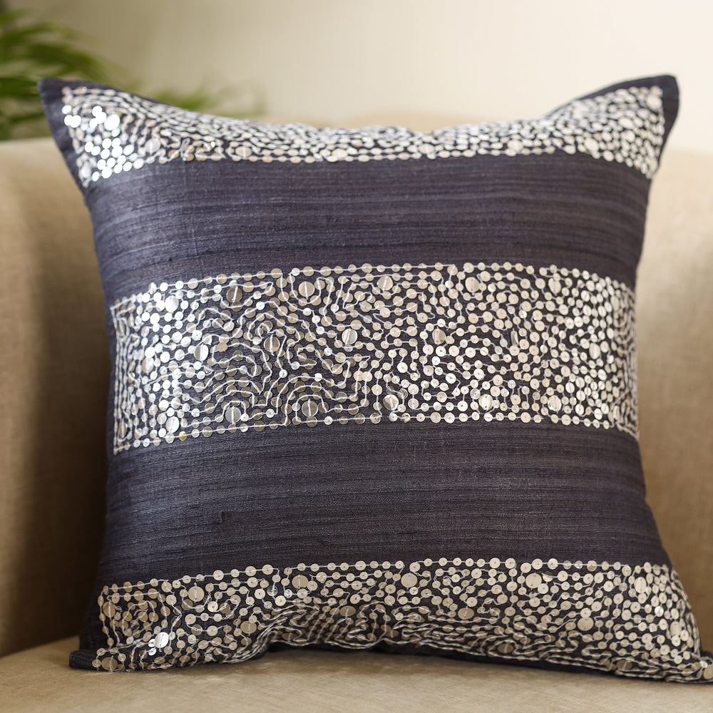 Aari Embroidered Cushion Cover