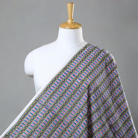 Multicolor - Sanganeri Block Printed Cotton Fabric