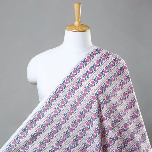 Multicolor - Sanganeri Block Printed Cotton Fabric