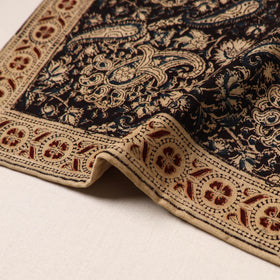 Black - natural dyed pedana kalamkari cotton table mat 20