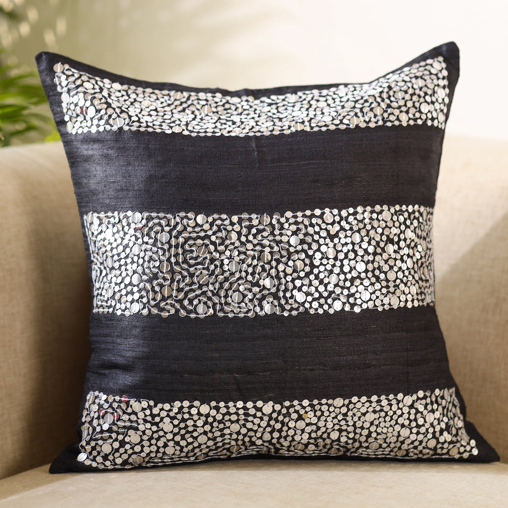 Aari Embroidery Cushion Cover