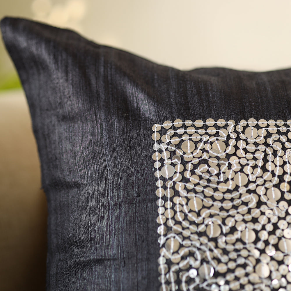 Aari Embroidery Cushion Cover