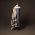 Grey - Mangalagiri Handloom Cotton 3pc Unstitched Dress Material Suit Set 17
