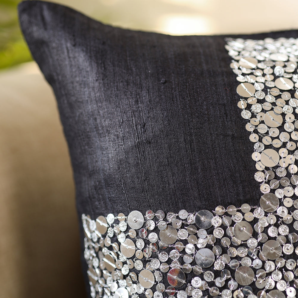 Aari Embroidery Cushion Cover