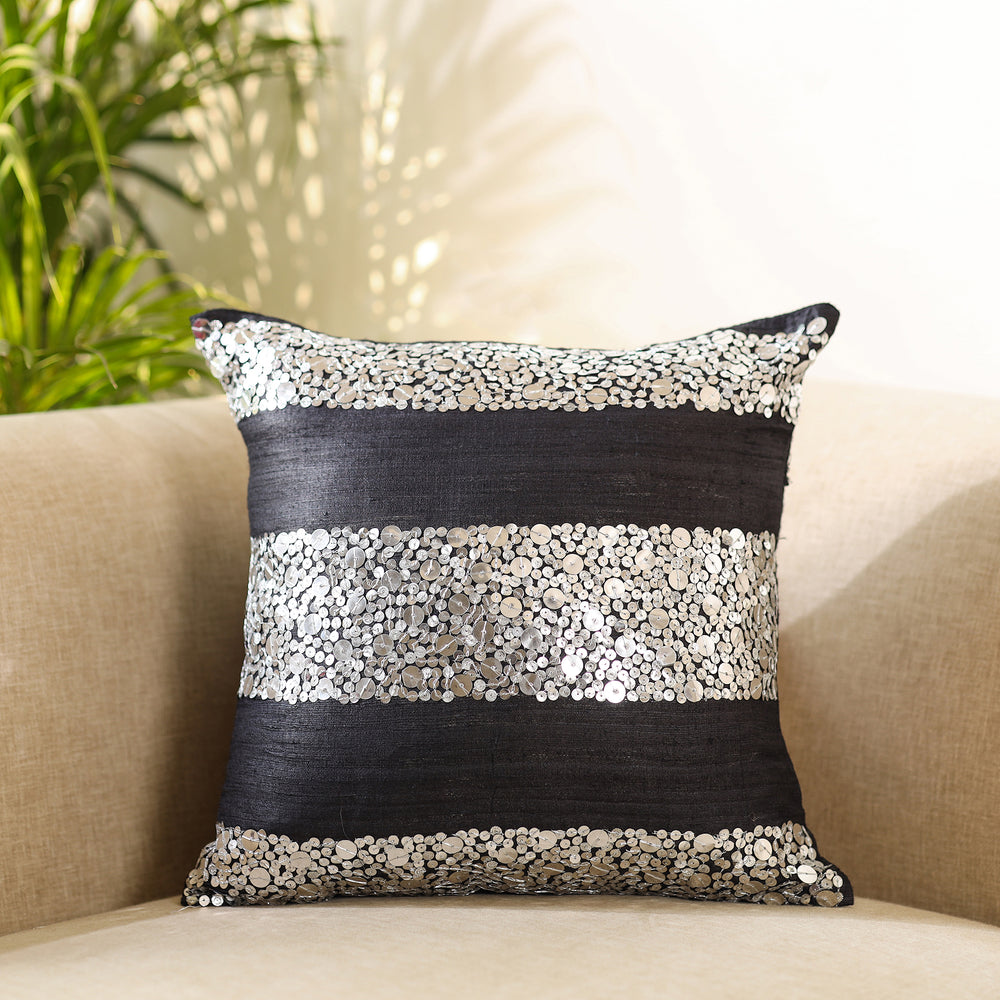 Aari Embroidery Cushion Cover