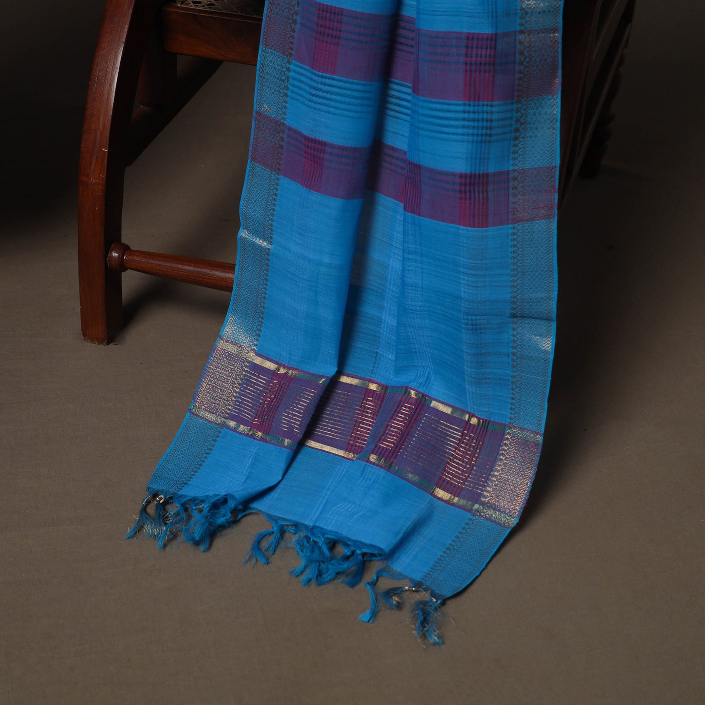 Pink - Mangalagiri Handloom Cotton 3pc Unstitched Dress Material Suit Set 19