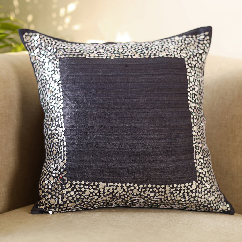 Aari Embroidery Cushion Cover