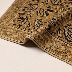 Brown - natural dyed pedana kalamkari cotton table mat 26