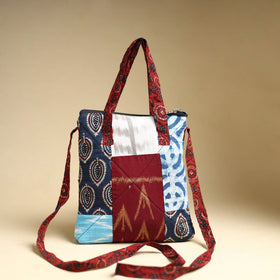  Handmade Quilted Cotton Patchwork Sling Bag 05 
