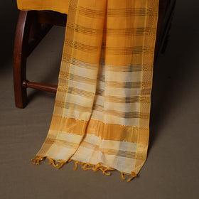 Beige - Mangalagiri Handloom Cotton 3pc Unstitched Dress Material Suit Set 22