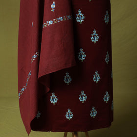 Hand Embroidered Cotton Kashida 3pc Unstitched Dress Material Suit Set 56