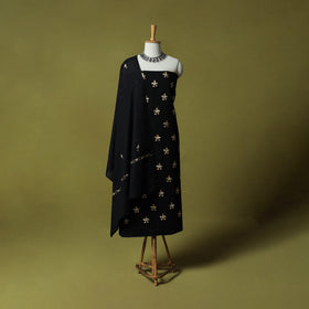 Hand Embroidered Cotton Kashida 3pc Unstitched Dress Material Suit Set 60