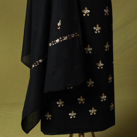 Hand Embroidered Cotton Kashida 3pc Unstitched Dress Material Suit Set 60