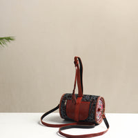 Handcrafted Pure Leather Ajrakh Sling Bag 04