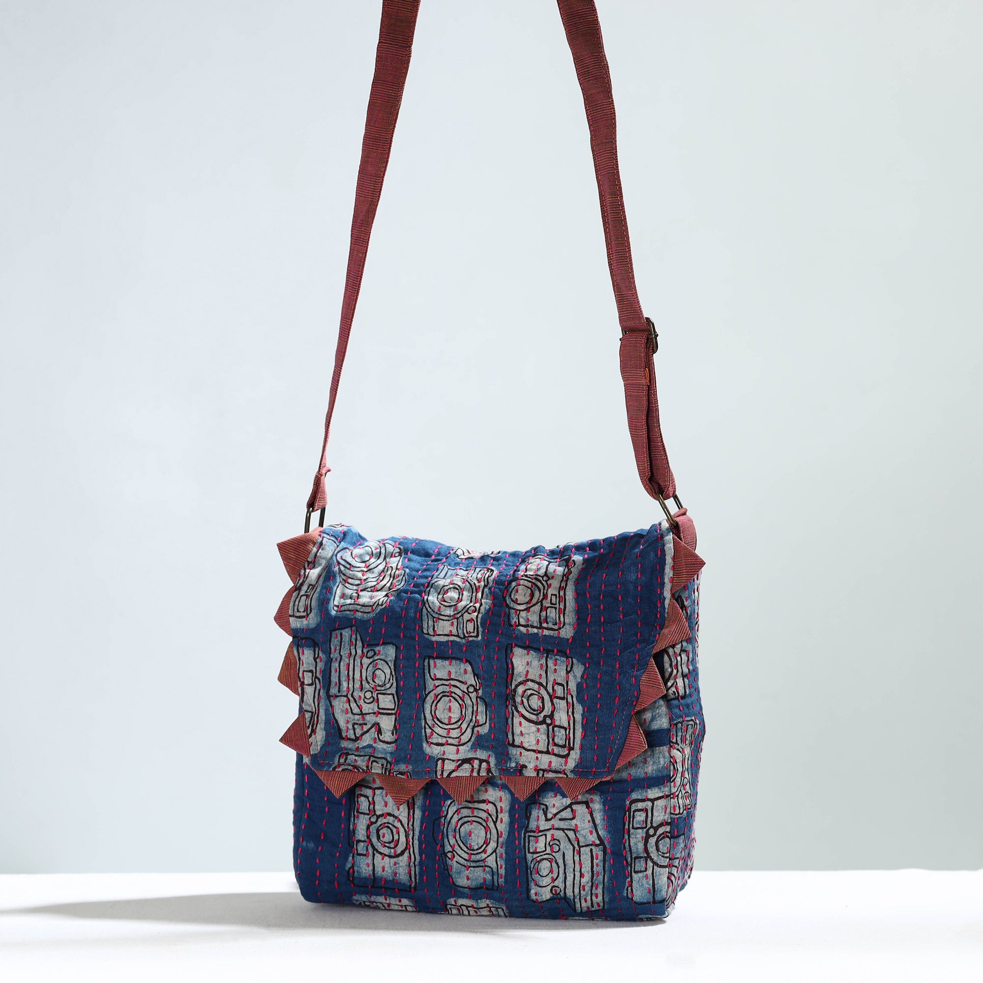 Multicolor Elephant Design Embroidered Handmade Sling Bag – Siyani Clothing  India