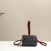 Handcrafted Pure Leather Ajrakh Sling Bag 04