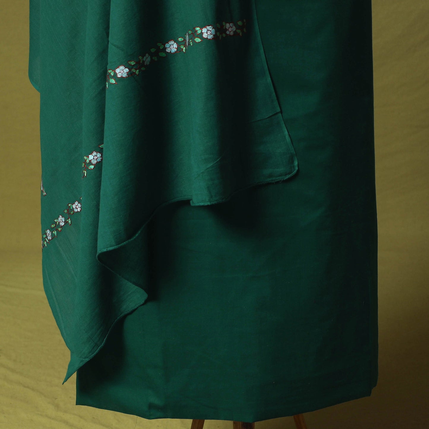 Hand Embroidered Cotton Kashida 3pc Unstitched Dress Material Suit Set 66