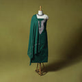 Hand Embroidered Cotton Kashida 3pc Unstitched Dress Material Suit Set 67