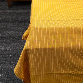 Yellow - patchwork cotton double jacquard bed sheet set 04