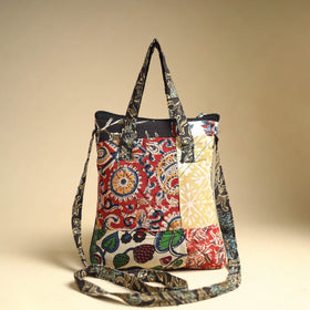 Multicolor Handmade Quilted Cotton Patchwork Sling Bag 50