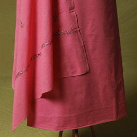 Hand Embroidered Cotton Kashida 3pc Unstitched Dress Material Suit Set 71