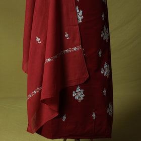 Hand Embroidered Cotton Kashida 3pc Unstitched Dress Material Suit Set 73