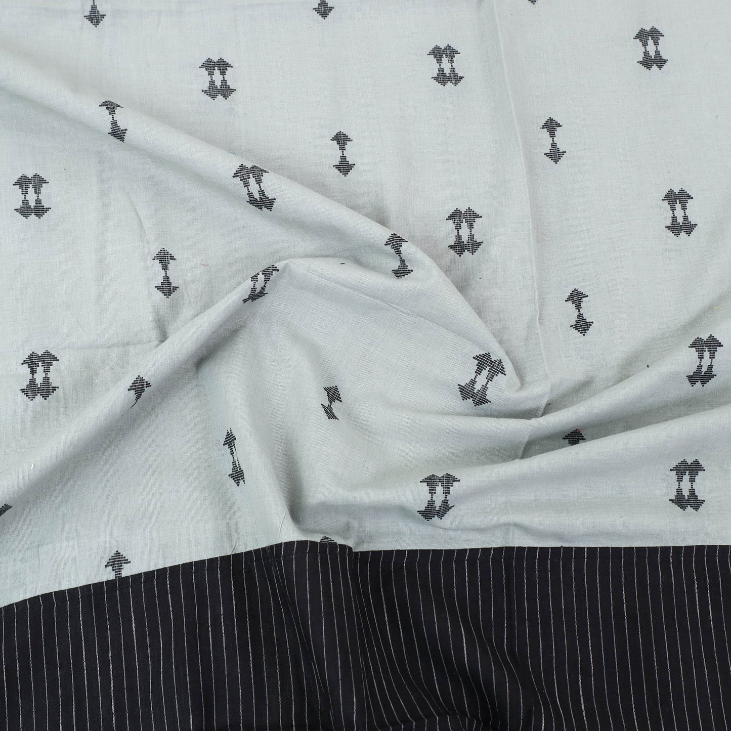 Black - patchwork cotton double jacquard bed sheet set 09