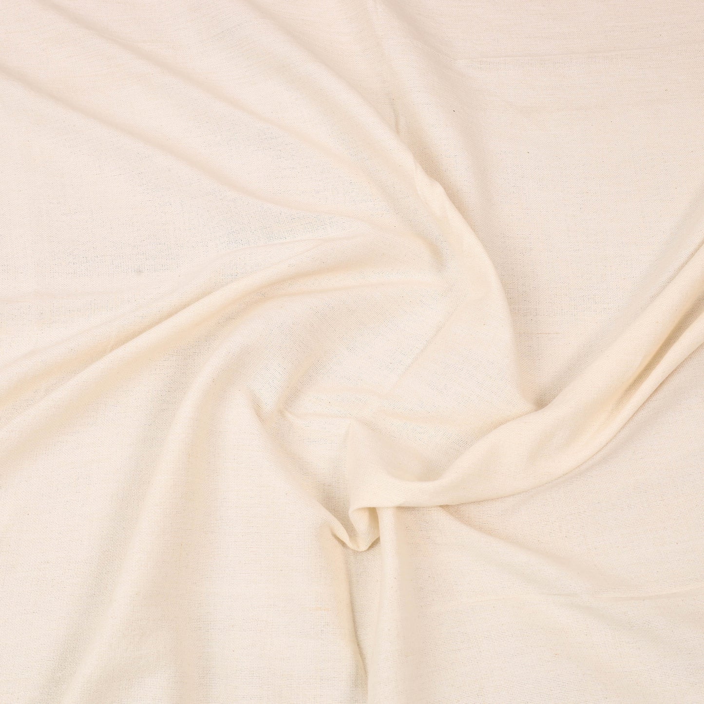 White - Plain Cotton Double Handloom Bed Cover (98 x 90 in) 02