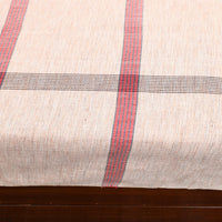 Peach - Plain Cotton Double Handloom Bed Cover (98 x 90 in) 04