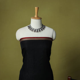 Dharwad Cotton 3pc Unstitched Dress Material Suit Set with Woven Border 53
