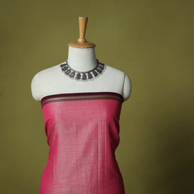 Dharwad Cotton 3pc Unstitched Dress Material Suit Set with Woven Border 54