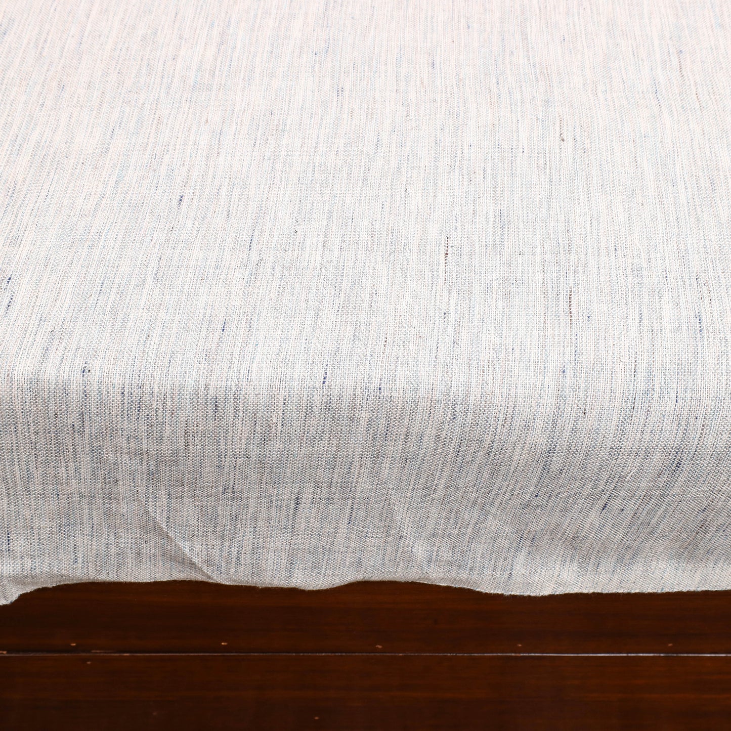 White - Plain Cotton Double Handloom Bed Cover (98 x 90 in) 06